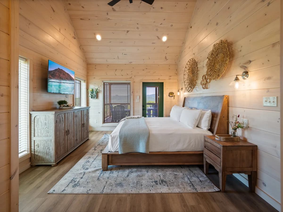 Linen Management in progress at a Smoky Mountain vacation rental